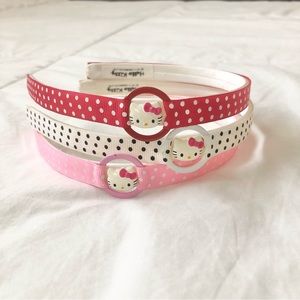 3 Hello Kitty Girls Headbands